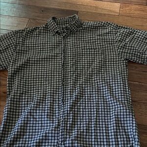 Sonoma Men's Checkered Black and White Shirt